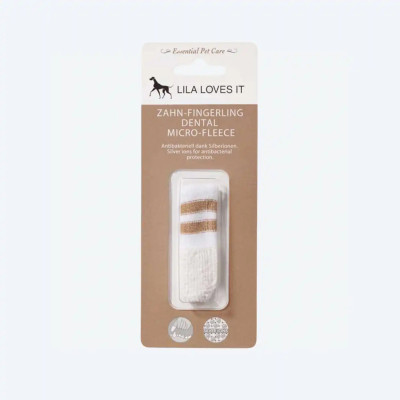 Напальчник із мікрофібри для чищення зубів собак та котів Lila loves it - Dental Micro Fleece, 1шт.
