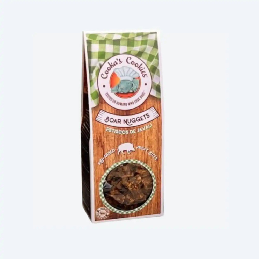Натуральні сушені ласощі для собак Cooka`s Cookies 100% М'ясо кабана 60 г, 60 грам.