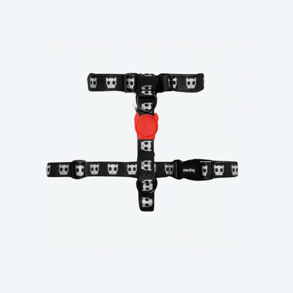 Шлея для собак Zee.Dog - H-Harness SKULL 2.0, XS