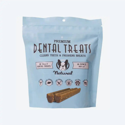 Веганські гіпоалергенні ласощі для чистки зубів Natural Dog Company Dental Treats, 18 шт.