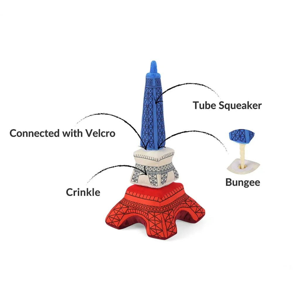 Іграшка для собак Totally Touristy - Eiffel Tower Pet Play, Mini