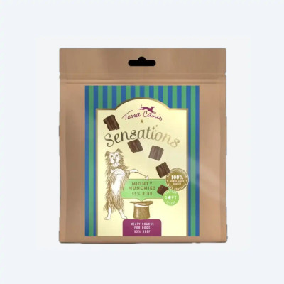 Смаколики для собак Terra canis SENSATIONS Mighty Munchies Яловичина 90 г, 90 грам.