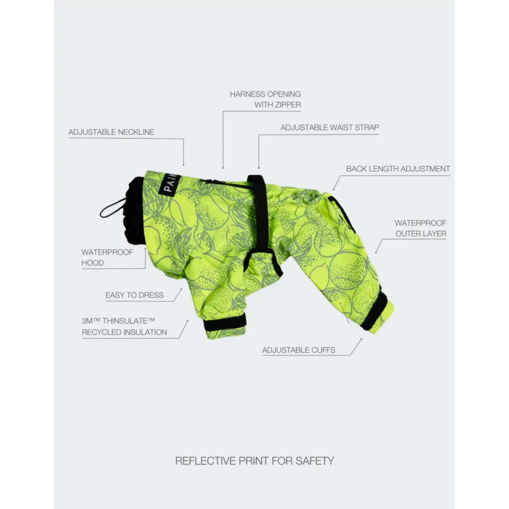Комбінезон для собак Rain Suit Neon Paikka, 25
