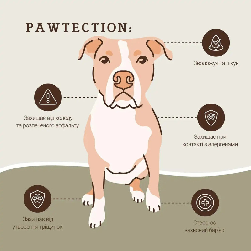 Бальзам для захисту лап Paw Tection Natural Dog Company, туба-30мл