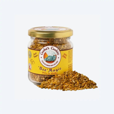 Натуральний топер (вітамінна та смакова добавка) для собак Cooka's Cookies Bee Magic Бджолиний пилок, 30 грам.