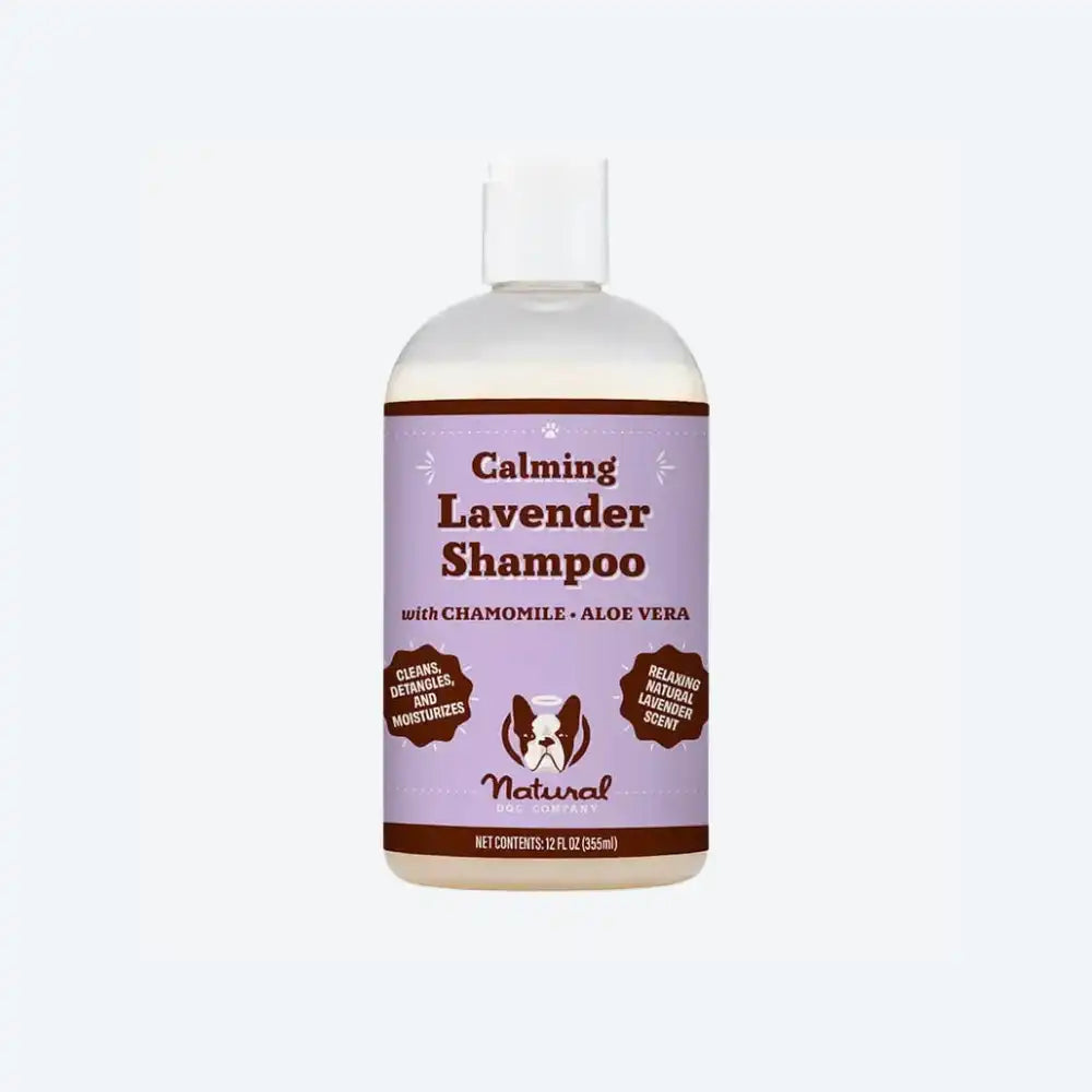 Заспокійливий шампунь для собак та котів з лавандою Calming Lavender Shampoo Natural Dog Company 360мл, 360 мл.