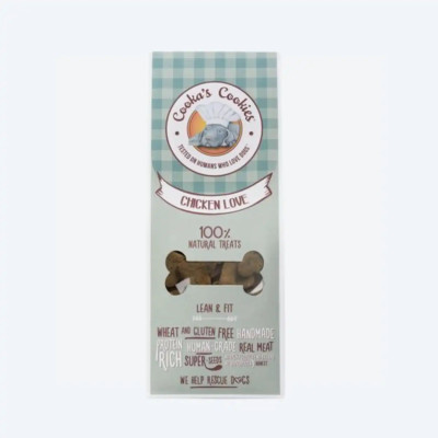 Натуральне печиво для собак Cooka`s Cookies Курка з овочами 100 г, 100 грам.