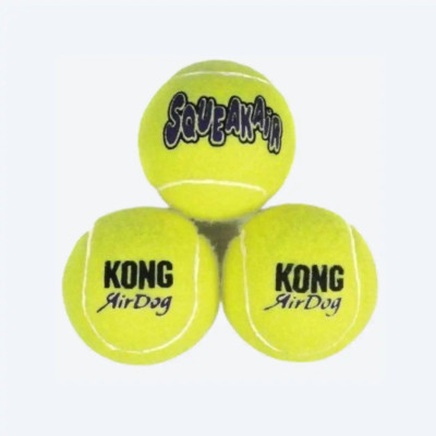 Іграшка KONG SqueakAir Ball повітряна пискавка теніс 3 шт., XS