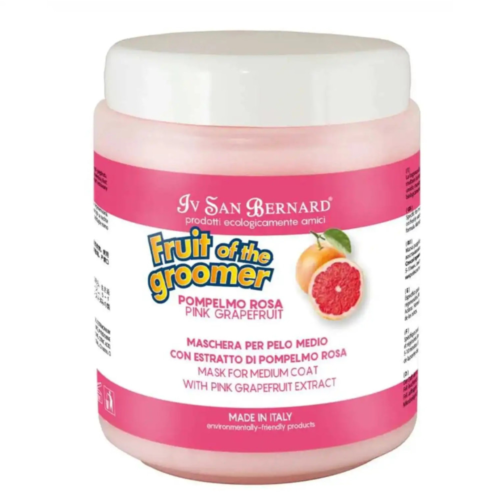 Маска Iv San Bernard Pink Grapefruit для середньої шерсті, з грейпфрутом та Вітаміном В6, 100 мл.
