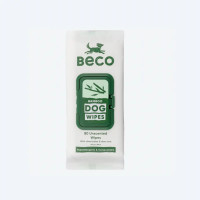Вологі серветки біорозкладні бамбукові Beco Pets без запаху 80 шт., 80шт.