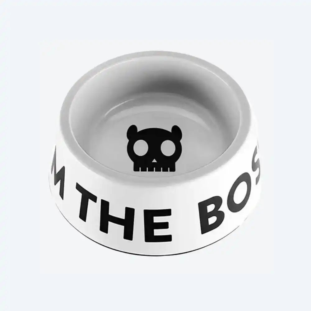 Миска меламінова I'M THE BOSS Zee.Dog - Zee.WHITE, 600 мл.