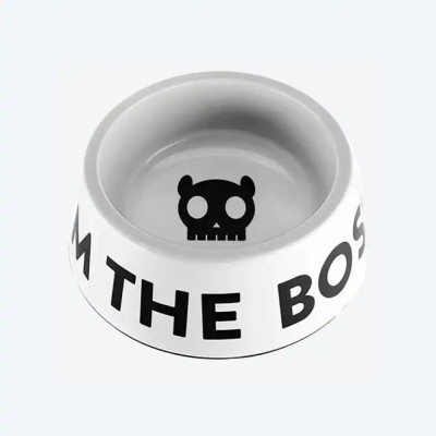Миска меламінова I'M THE BOSS Zee.Dog - Zee.WHITE, 600 мл.