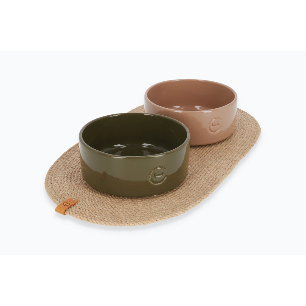 Керамічна миска для собак Bowl Olive - Harley and Cho, S (14*7см. / 0.45л.)  - фото 5