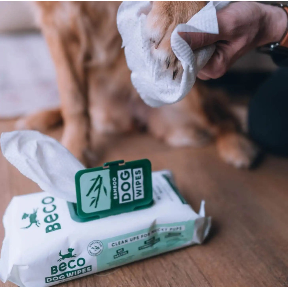 Вологі серветки біорозкладні бамбукові Beco Pets без запаху 80 шт., 80шт.  - фото 2