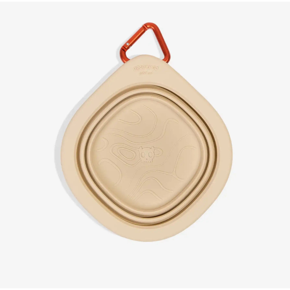 Дорожня складна миска для собак Zee.Dog - Go Bowl Biscotti, 600 мл.