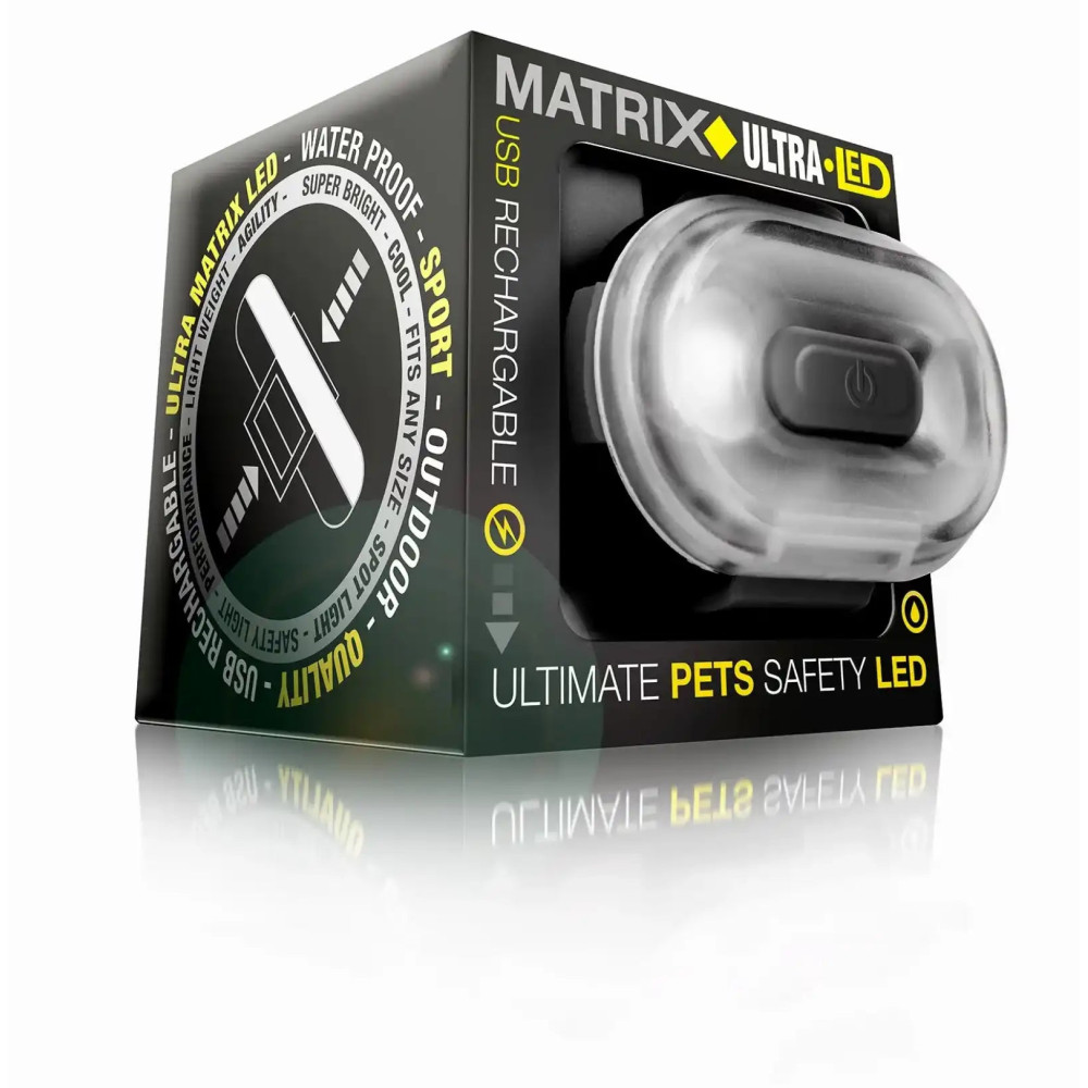 Світлодіодний ліхтарик для собак на нашийник Max & Molly Matrix Ultra LED, чорний