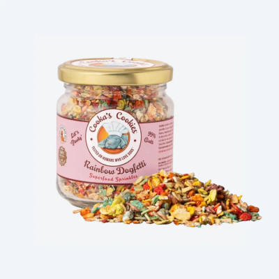 Натуральна веганська посипка для собак Cooka's Cookies Raіnbow Dogfetti 100% овес, 90 грам.