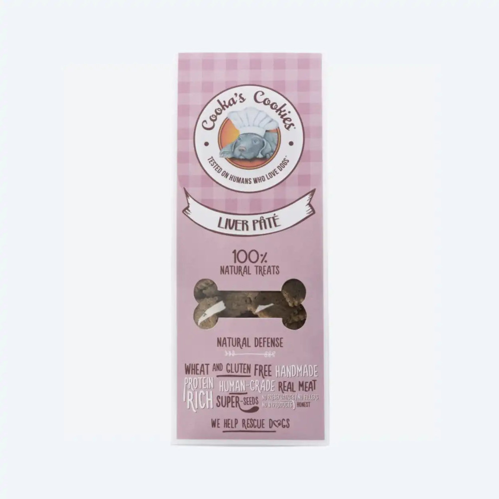Натуральне печиво для собак Cooka`s Cookies Мікс печінки (куряча, яловича, свинна печінка) з овочами 100 г, 100 грам.
