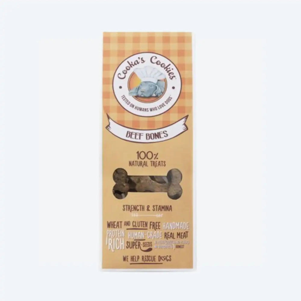 Натуральне печиво для собак Cooka`s Cookies Яловичина з овочами 100 г, 100 грам.