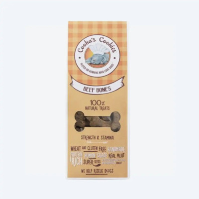 Натуральне печиво для собак Cooka`s Cookies Яловичина з овочами 100 г, 100 грам.