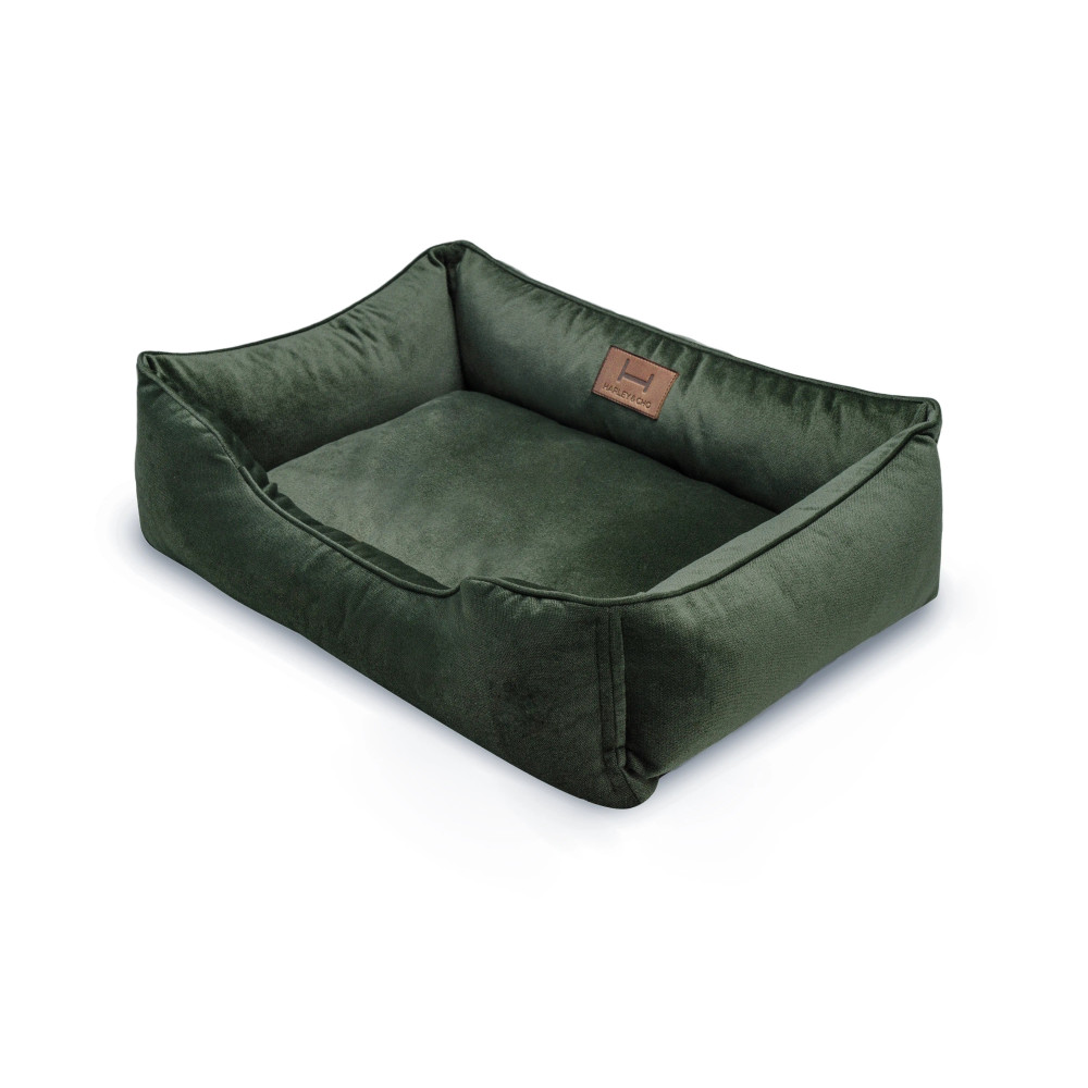Лежанка для собак Velur Green - Harley&Cho, (60*40 см.) - S