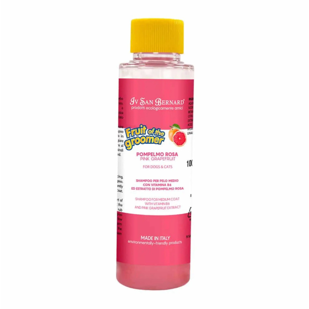 Шампунь Iv San Bernard Pink Grapefruit для середньої шерсті, з грейпфрутом та Вітамином В6, 500 мл.