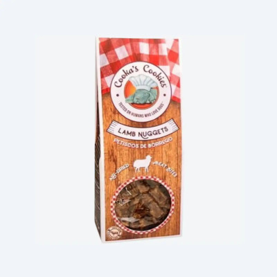 Натуральні сушені ласощі для собак Cooka`s Cookies 100% Ягня 60 г, 60 грам.