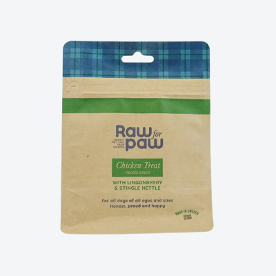 Сублімовані Ласощі для собак з Курочки, брусниці та кропиви Freeze-Dried Raw for Paw, 50 грамів, 50 грам