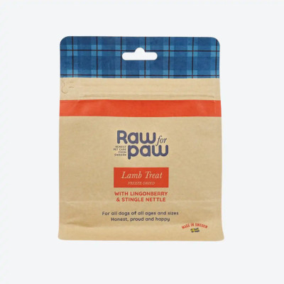 Сублімовані Ласощі для собак з Ягня, брусниці та кропиви Freeze-Dried Raw for Paw, 50 грамів, 50 грам