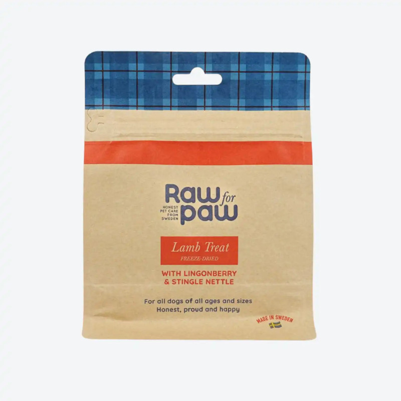 Сублімовані Ласощі для собак з Ягня, брусниці та кропиви Freeze-Dried Raw for Paw, 50 грамів, 50 грам