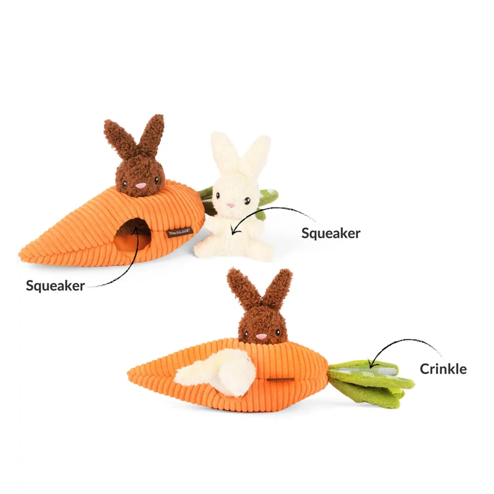 Іграшка для собак Hippity Hoppity - Funny Bunnies Pet Play