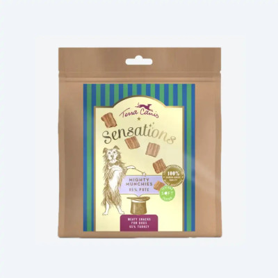 Смаколики для собак Terra canis SENSATIONS Mighty Munchies Індичка 90г, 90 грам.