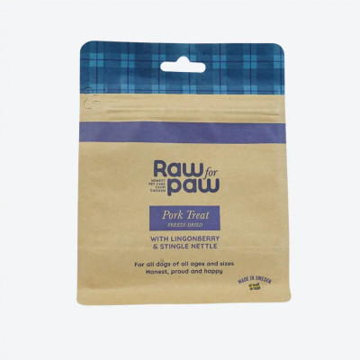 Сублімовані Ласощі для собак з Свинини, брусниці та кропиви Freeze-Dried Raw for Paw, 50 грамів, 50 грам