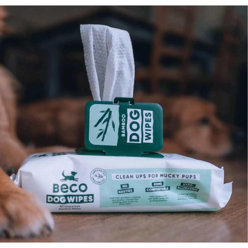 Вологі серветки біорозкладні бамбукові Beco Pets без запаху 80 шт., 80шт.  - фото 3