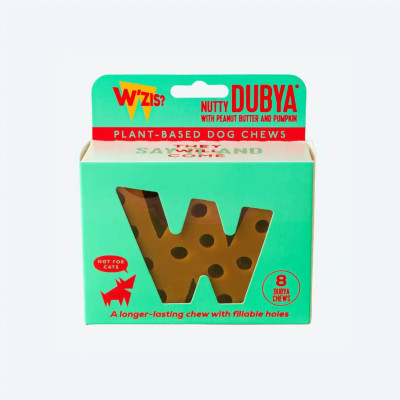 Веганські жуйки для собак з арахісовим маслом та гарбузом Nutty Dubya w`zis, 260 гр