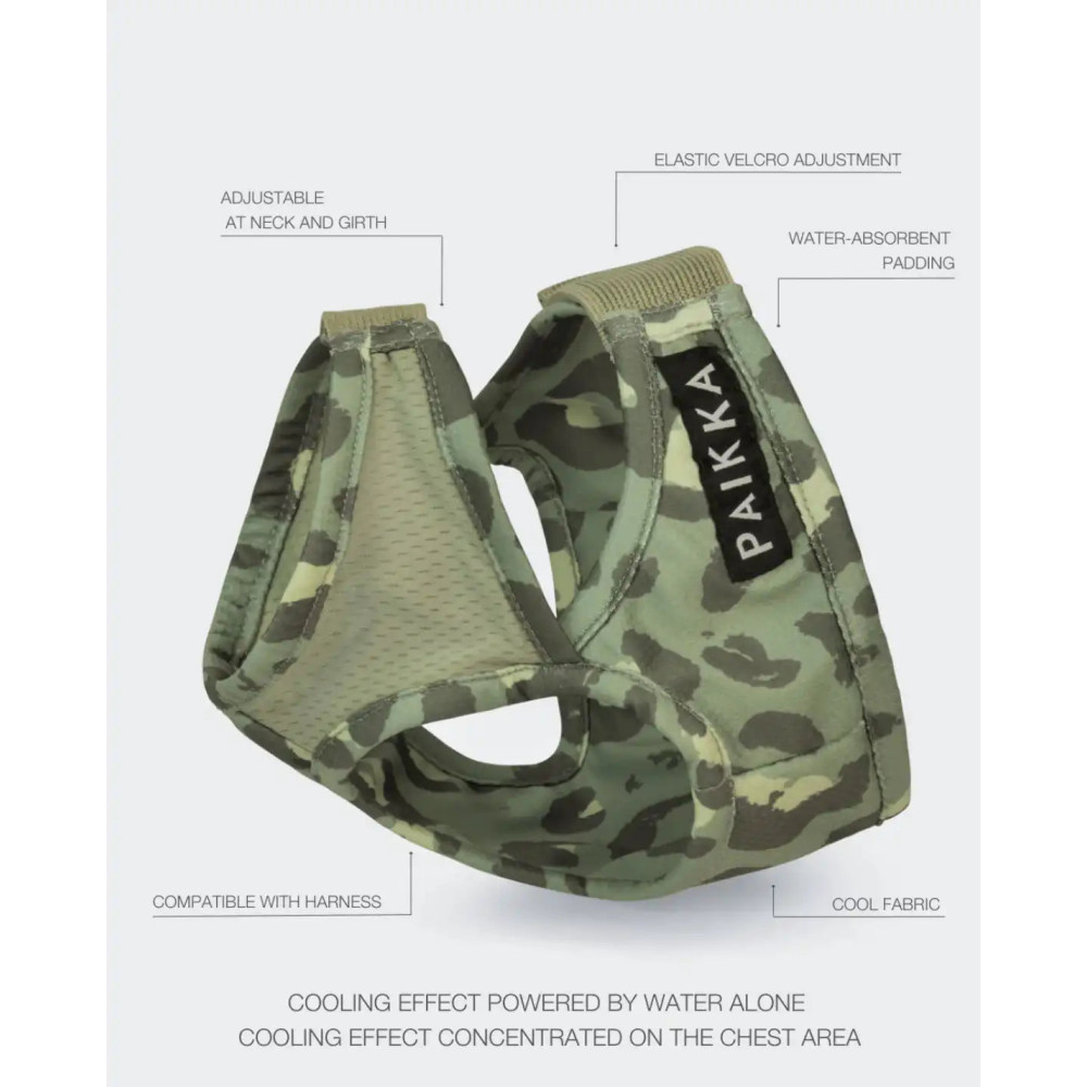 Охолоджуючий жилет для собак PAIKKA Cool Vest Green Leo, XXS