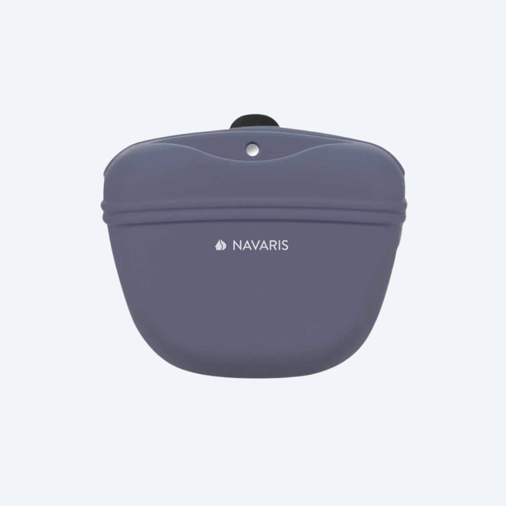 Силіконова сумка для ласощів Navaris - Snackbeutel mit Clip,graphite