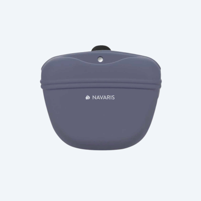 Силіконова сумка для ласощів Navaris - Snackbeutel mit Clip,graphite
