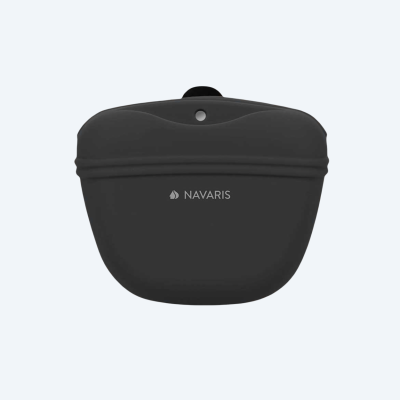 Силіконова сумка для ласощів Navaris - Snackbeutel mit Clip,dark grey