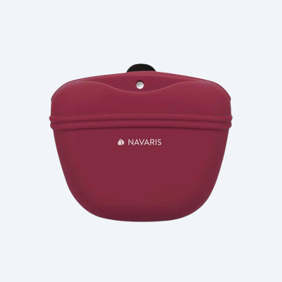 Силіконова сумка для ласощів Navaris - Snackbeutel mit Clip, bordo