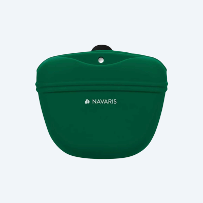 Силіконова сумка для ласощів Navaris - Snackbeutel mit Clip, green