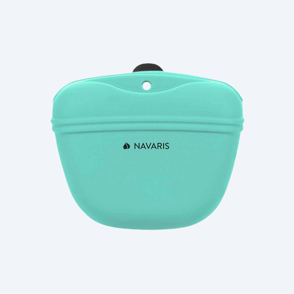 Силіконова сумка для ласощів Navaris - Snackbeutel mit Clip, mint