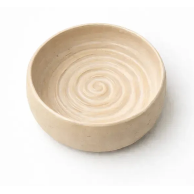 Керамічна мисочка бежева універсальна для собак spiral - Chou Chou