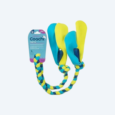 Іграшка для перетяжок для собак Coachi Tuggi Tug Синій із зеленим та блакитним