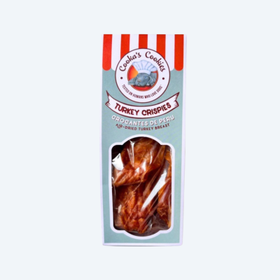 Натуральні ласощі для собак Cooka's Cookies Turkey Crispies 100% Сушена індичка 95 г