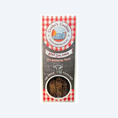 Натуральні сушені ковбаски для собак Cooka's Cookies Salamis 100% Яловичина 80 г