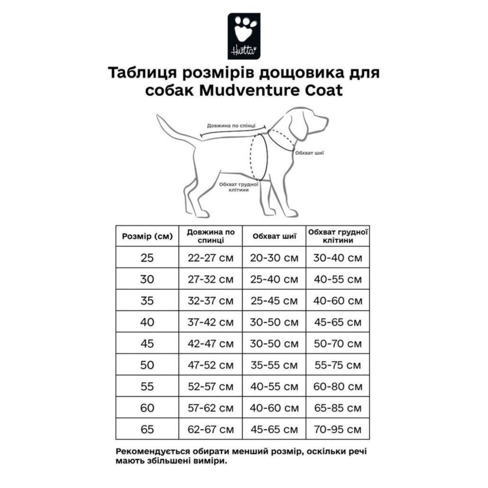Дощовик для собак Hurtta Mudventure Coat ECO Сірий, 25