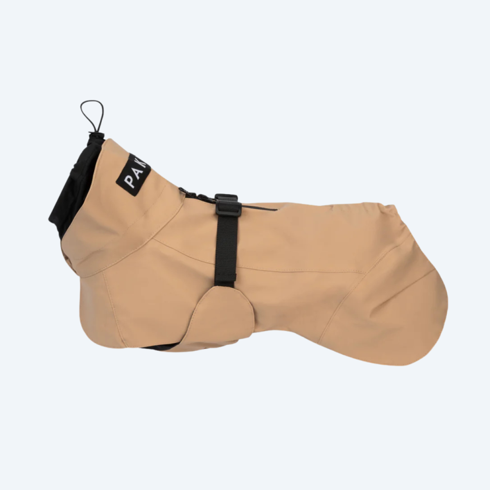 Дощовик для собак з світловідбиваючим ефектом PAIKKA Visibility Raincoat Lite Taupe, 20
