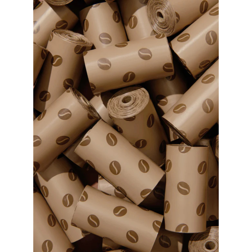 Диспенсер Vetreska Coffee з біорозкладними пакетами та ароматом кави 23×33 см, 1 рулон