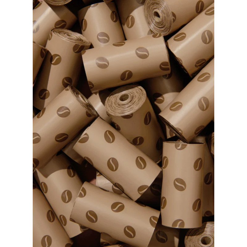 Диспенсер Vetreska Coffee з біорозкладними пакетами та ароматом кави 23×33 см, 1 рулон